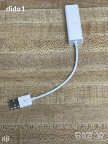 Apple Ethernet to Usb A1277 адаптер, снимка 2 - Кабели и адаптери - 40078339