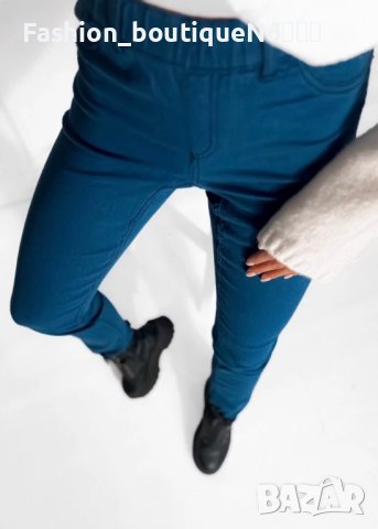 Панталон тип Jeggings в синьо  , снимка 2 - Панталони - 43982101