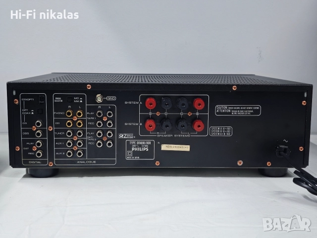 стерео Hi-Fi усилвател PHILIPS DFA 888, снимка 5 - Ресийвъри, усилватели, смесителни пултове - 52635830