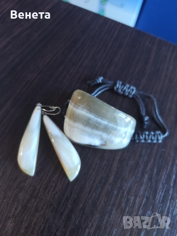 Комплекти от кост от рог-handmade, снимка 2 - Бижутерийни комплекти - 51837150