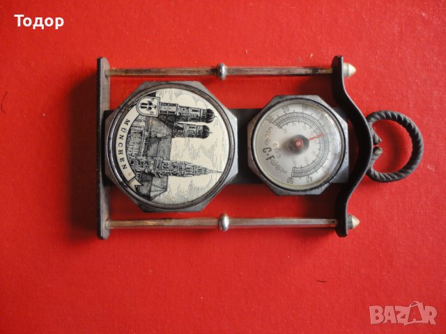 Немски старинен термометър 2, снимка 5 - Антикварни и старинни предмети - 43524351