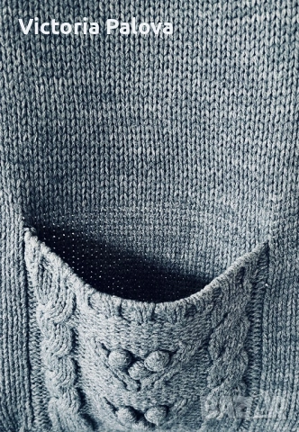 Плетен шал с джобове - идеален за зимата, снимка 6 - Шалове - 53170510