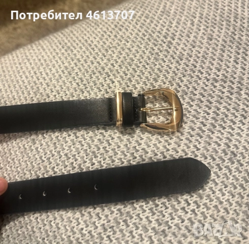 Черен дамски колан , снимка 2 - Колани - 51947635