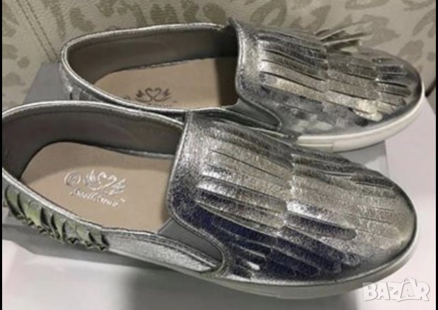 Нови сребърни обувки 39 номер, снимка 2 - Дамски обувки на ток - 37823462