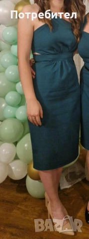 Елегантна вталена дамска рокля, снимка 2 - Рокли - 51606937