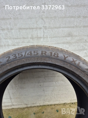 Летни гуми Континентал 235 45 18 , снимка 14 - Гуми и джанти - 53379781