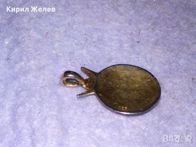 2010 Година КРАСИВА ФИГУРАЛНА СРЕБЪРНА ОРНАМЕНТИРАНА АРТ ВИСУЛКА СРЕБРО 925 с ПОЗЛАТА МЕДАЛЬОН 73631, снимка 5 - Колиета, медальони, синджири - 39226300