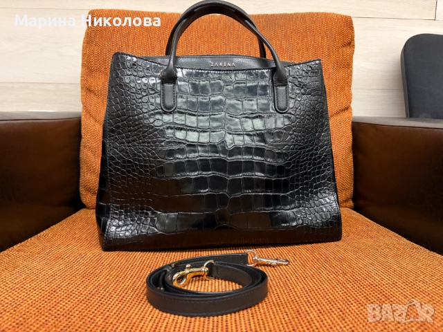 Кожена чанта ZARENA