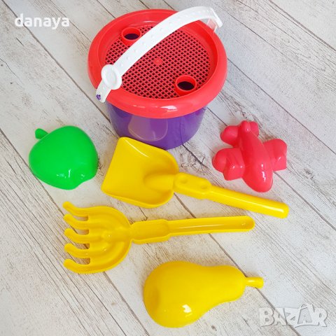 2925 Кофичка за пясък с лопатка търмък формички за пясък и сито, снимка 3 - Други - 37060911