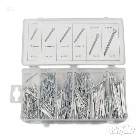 Кутия шплент, 555 броя, Неръждаема стомана, снимка 3 - Аксесоари и консумативи - 40651739