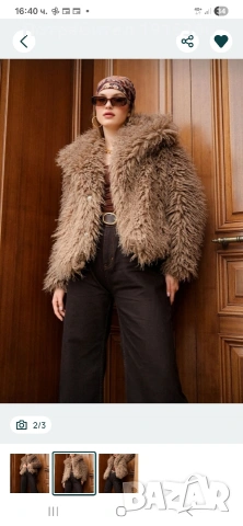 Палтенце дамско рошаво , снимка 2 - Якета - 53393800