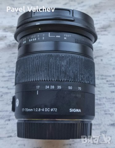 Sigma 17-70 f/2.8-4 DC Macro OS HSM Contemporary за Canon EF-S -чудесна опция за Sony E тела с MC-1, снимка 1 - Обективи и филтри - 43152551