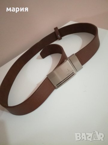 Мъжки колан Calvin klein естествена кожа, снимка 3 - Колани - 28540181