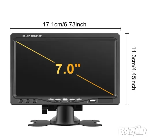 Безжична камера с монитор, за паркиране, камион, заден ход, тир, автобус, парктроник, задно виждане , снимка 14 - Аксесоари и консумативи - 35275719