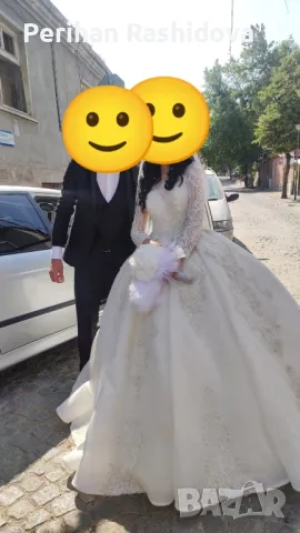 Бяла булченска рокля , снимка 3 - Сватбени рокли - 50095524