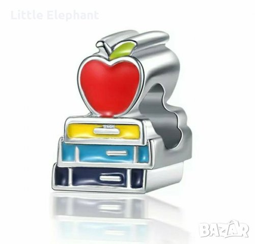 Елемент"Учение"-книги и ябълка/нов