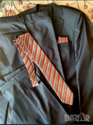 Уникален,марков, луксозен костюм "daniel tissu", L/XL+две маркови ризи, снимка 3 - Костюми - 37884814