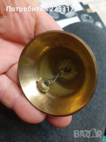 Бронзова камбанка със звезда, снимка 2 - Декорация за дома - 39486750