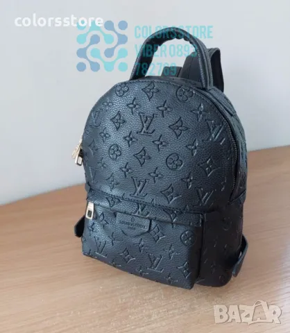 Черна раница  Louis Vuitton-SG70kt, снимка 3 - Раници - 46556971