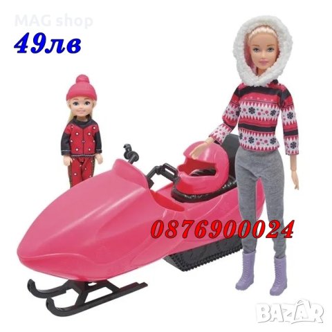 ПРОМО! Комплект Две кукли Барби в кола кабрио На Ски или Кемпер с Кен Детска играчка, снимка 7 - Кукли - 43071005