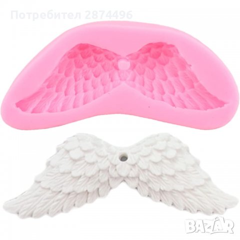 3797 Силиконова форма-разперени ангелски крила, снимка 7 - Форми - 39009156