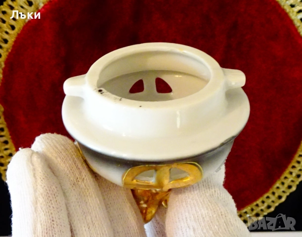 Кадило,тамянник японски порцелан Satsuma,дракон. , снимка 7 - Антикварни и старинни предмети - 51476637