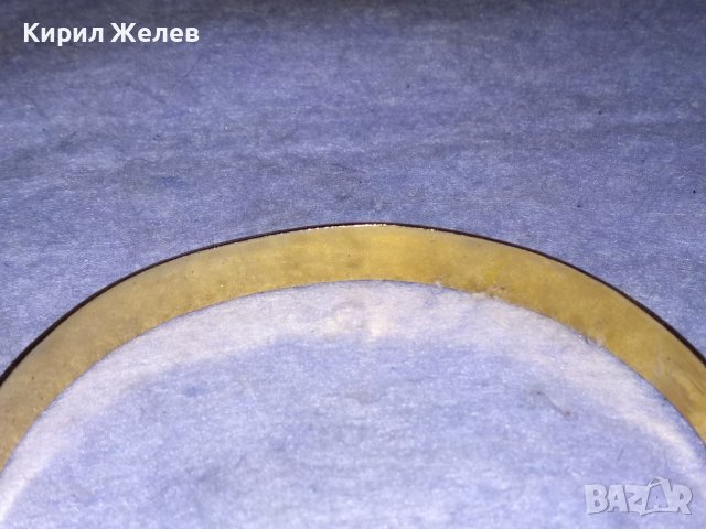 СТАРА ДЕБЕЛО ПОЗЛАТЕНА РЪЧНО ОРНАМЕНТИРАНА РЕТРО ГРИВНА / МИНЕРАЛСУВЕНИР от БЛАГОРОДНА СТОМАНА 37970, снимка 3 - Антикварни и старинни предмети - 40856401