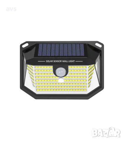 LED соларен прожектор SOLIGHT T PHOTO & PIR сензор 1W 6400K VITO черен, снимка 1