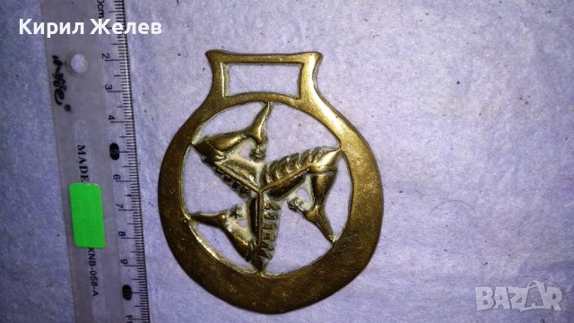 ШУТОВСКА ШАПКА КАПЕЛА Старо БРОНЗОВО ДЕКОРАТИВНО АРТ ПАНО за СТЕНА АНГЛИЯ 33987, снимка 7 - Пана - 38928090