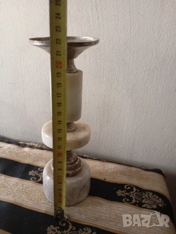 Винтидж свещник, снимка 2 - Антикварни и старинни предмети - 53098573