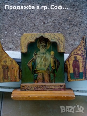 Икона тип олтар, снимка 1 - Антикварни и старинни предмети - 27426196