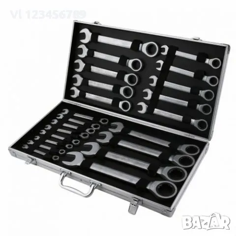 Звездогаечни ключове KraftRoyal 6мм до 32мм(алуминиев куфар), снимка 3 - Ключове - 48009562