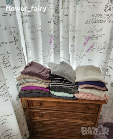 20 бр.дамски пуловери и блузи,размери л и хл, снимка 1 - Блузи с дълъг ръкав и пуловери - 44044452