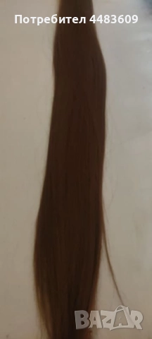 Екстеншъни Кестенява 60 см 120 грама , снимка 3 - Аксесоари за коса - 52871645
