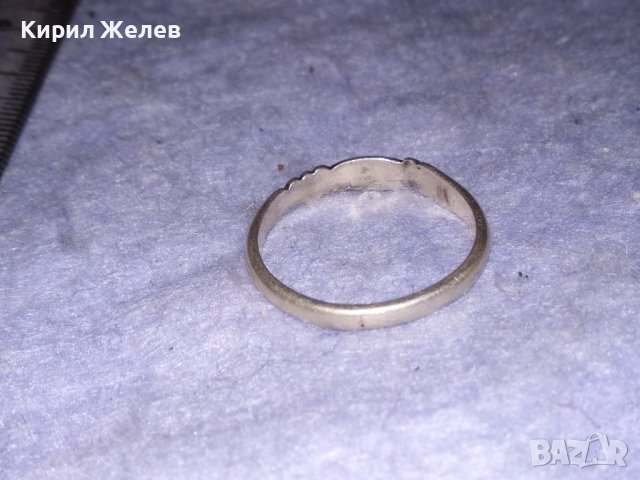 СТАР ДЕБЕЛО ПОСРЕБРЕН СТИЛНО ОРНАМЕНТИРАН РЕТРО АРТ ФИН ПРЪСТЕН от БЛАГОРОДНА СТОМАНА 28746, снимка 7 - Антикварни и старинни предмети - 40488530