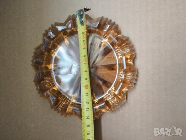 Кристален пепелник арт деко, снимка 3 - Други ценни предмети - 43340468