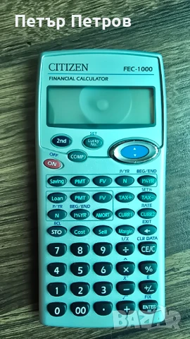 Калкулатор финансов Citizen, снимка 2 - Друга електроника - 51122472