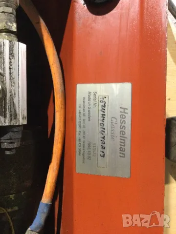 48 v. Хидравлична помпа с цилиндър 5 т. На фирмата Hesselman, снимка 3 - Индустриална техника - 49691769