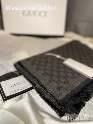 Мъжки луксозен шал в кутия реплика Gucci , снимка 4 - Шалове - 43717949