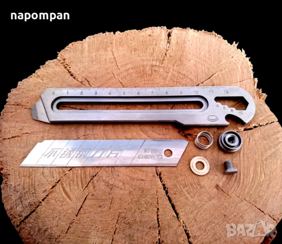 7 в 1 Мултифункционален Метален Макетен Нож от Неръждаема Стомана, снимка 3 - Други инструменти - 48356100