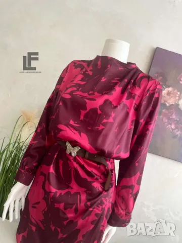 Рокля LFS Red Satin , снимка 3 - Рокли - 50435084