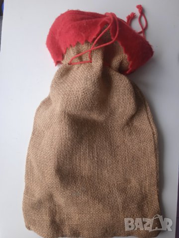 Чувала на Дядо Коледа - Коледна украса, снимка 3 - Декорация за дома - 43197514