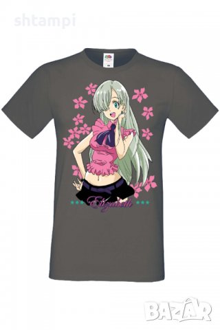 Мъжка тениска The Seven Deadly Sins Elizabeth Liones,Анимация,игра,Празник,Повод,, снимка 9 - Тениски - 38123023