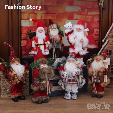 Фигурка Дядо Коледа в традиционно облекло, 30 см. SD28, снимка 5 - Статуетки - 51996542