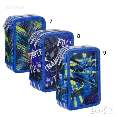 3940 Ученически несесер с 3 отделения за моливи и химикали, снимка 3 - Ученически пособия, канцеларски материали - 41952524