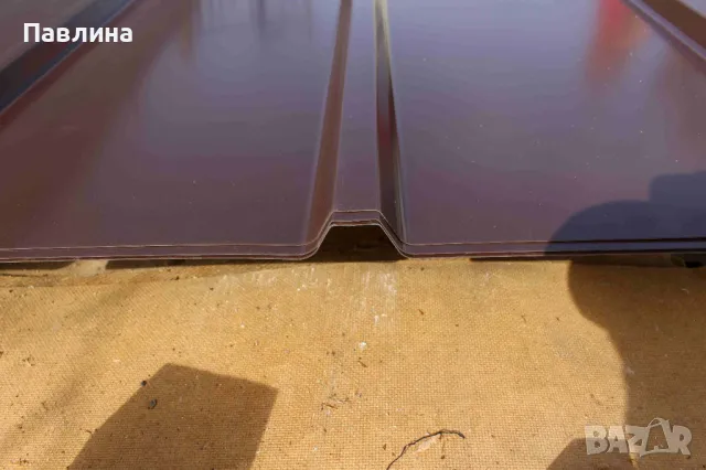 Кафява пластифицирана ламарина, снимка 3 - Строителни материали - 48798926