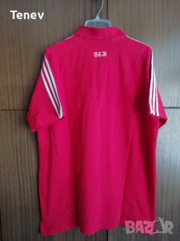 Bayern Munich Munchen Adidas размер L оригинална тениска Polo Байерн Мюнхен , снимка 2 - Тениски - 43533146