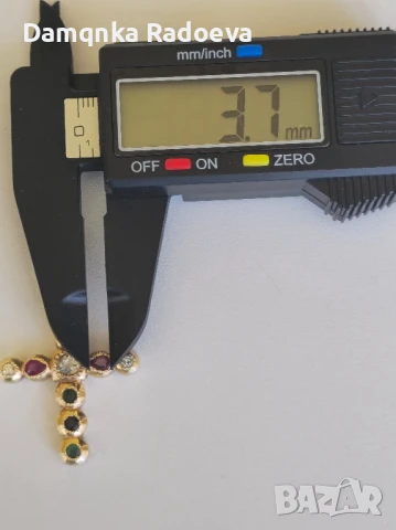 Златен кръст с Диаманти и Рубини-ръчна изработка , снимка 17 - Колиета, медальони, синджири - 51071861