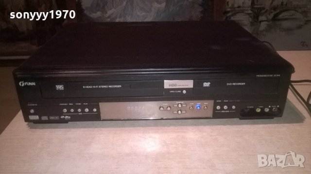 funai t3c-d8182db-dvd/hdd/video 6head hi-fi-внос швеицария, снимка 14 - Плейъри, домашно кино, прожектори - 27044955