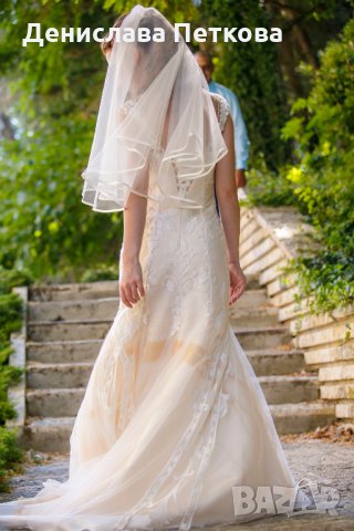 Булчинска рокля тип "русалка" , снимка 5 - Сватбени рокли - 32784155